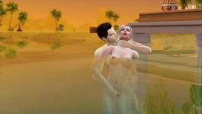 Sunset Love With Scarlet And Colin - 3d Hentai