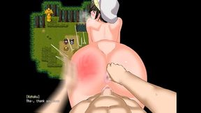 Nymphomania Priestess [Cuckold Hentai game PornPlay] Ep.10 creampie my GF while fingering her anus !