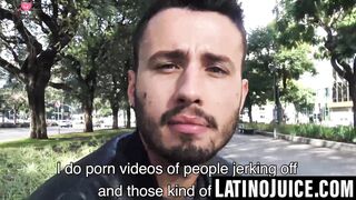 Straight Latino breeds for cash before POV facial