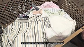 personal shopping with fan & blowjob in changing room