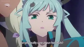 Busty Anime Lesbians Share Steamy Kiss That Unleashes Car Weapon Transformation