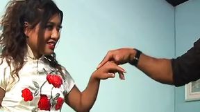 Asian beauty loves huge BBC and facials