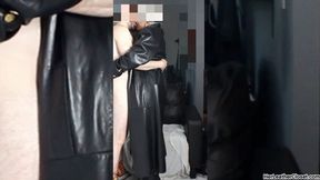 Elegant Leather Skirt Fucking