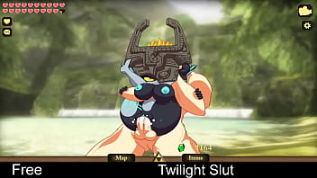 Furry game - Cute Twilight Slut plays with her big clit