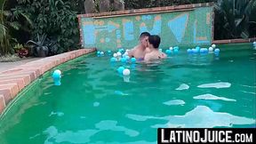 LatinoJuice.com - Axel Yerel &amp_ James VIP &amp_ Axxl Mart - Beefy James VIP and Axxly Mart takes turns to bareback each other