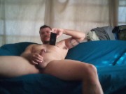 Papi fucking himself with spatula in his tight asshole with twerking and humping futon Part 4