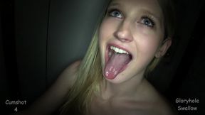 hot 20yo tall blonde gets a belly full of cum 1st visit