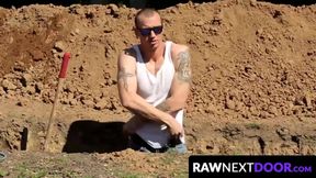 RawNextDoor.com - Markie More showers Mark Long's virgin asshole with his hot load
