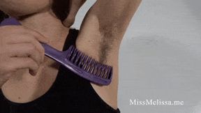 Combing My Armpit Hair -mp4