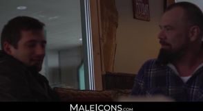 Young cutie's perfect top position for macho daddy's big cock and intense passion