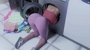 Hot Big Ass MILF seduces with 3D anime gameplay