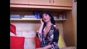 ITLE: Italian MILF gives a deepthroat blowjob
