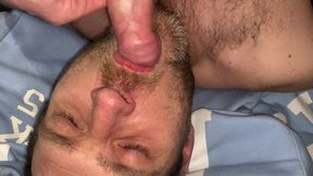 Fingering, Fucking and Facial with Hot Hairy Daddy