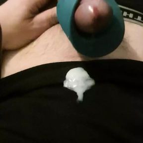 c1 - solo male sextoy sleeve pov with cumshot and slow motion