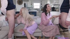 Good-looking MILFs group sex hardcore porn video