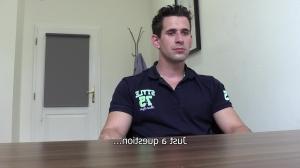 A man with a model looking body in serious debts