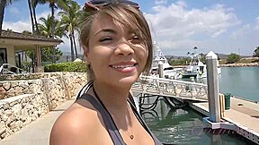 Cassidy Banks In After Diving And A Tasty Dinner, Cassidy Gets A Creampie In Hawaii