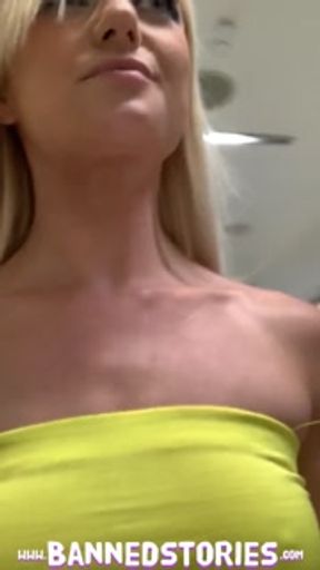 FULL SCENE Blonde Squirting and Fucking a Stranger in Social Media POV