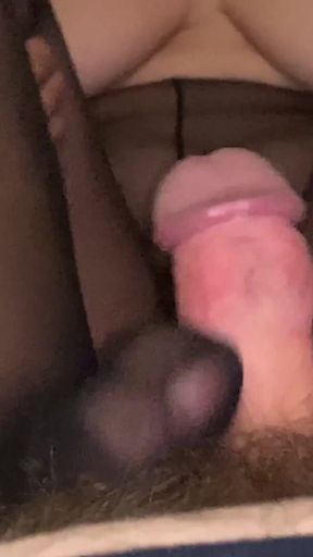 Must-see moment from &quot;Footjob with tights with seams&quot;