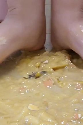 Smashing Your Cock and Balls, Food Squishing