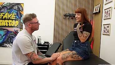 I CHEATED ON MY BOYFRIEND FOR A FREE TATTOO! Facial ending