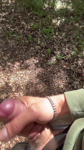 Horny Bro Takes His Hard Cock Out for a Walk