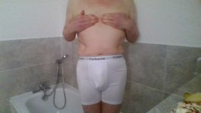 Messy piss and food wank