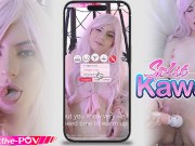 interactive fuck for Lucifera, pinky hair and splitted tong beauty