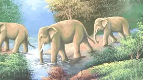 Hottest babysitter ever gets nailed by three studs