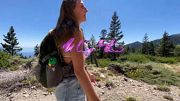 HUGE NATURAL BOOBS HIKER RAILED ON THE TRAIL - HORNY HIKING ft Molly Pills - POV