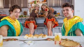 Busty blonde with good bottom Enzo East jumps on a long penis