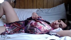 Quietly cumming by myself on a rainy day