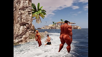big cam heyward and beach couple