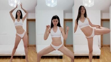 HIIT high intensity cardio or bolero remix athletic fitness babe