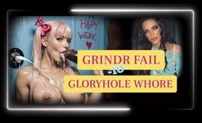 GRINDR FAIL TO GLORYHOLE WHORE- Crawl to the Gloryhole for MistressRavenFD & Suck Anonymous Cock - Encouraged Bi Humiliation