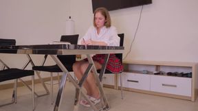 Custom. College Girl 18+ Pee Desperation
