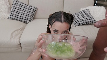 P-Sluts Vol. 42 starring Sensual Brazilian Vitoria Beatriz in an Intense scene doing Anal and eating cocked Puk3 from Elisa Santos and Vicky Menage