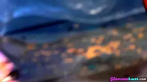 Glam big titted brunette MILF pussy fucked by nice cock