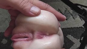 Enge Muschi gefingert und gefickt. Zu eng f&uuml;r meinen Geschmack. Handjob und abspritzen