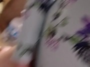 Kitty kat trans girl masturbates and cums in her swimsuit