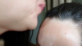 TONGUE BATH ON THE FACE - KATE BECKER - CLIP 3 - KC PRODUCTIONS