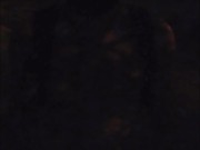 Puppy gets naked in the park and squirts his cum