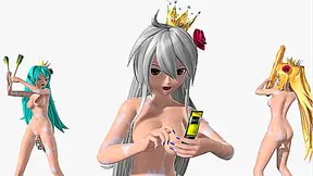 Miku Haku Rin Ignite Steamy Nudes in Baka Projects Forbidden Tryst
