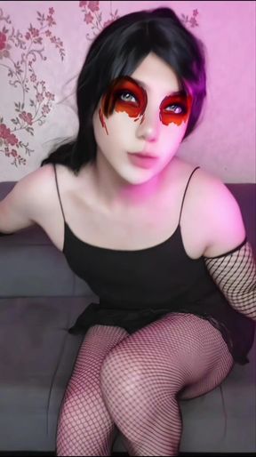 Sizzling Goth Vibes: My Most Daring Crossdressing Look yet!