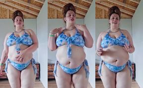 BBW gushes cum straight into her mouth and swallows every last drop