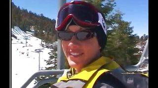 Taylor Rain Gets DP&#039;d In A Cabin While On A Snowboarding Vacation feat. Burke, Matt Bixe