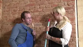 My wife cheats with muscular construction worker