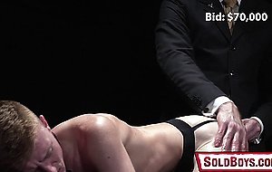 Perverted old gay man buys straight twink on auction