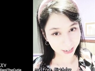 DaniTheCutie's hot promo for her Free Birthday Clip