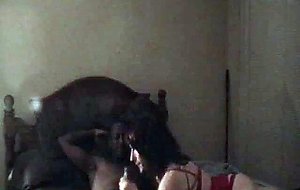 Josie sucks black dick